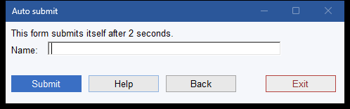 A form with a timed auto-submit